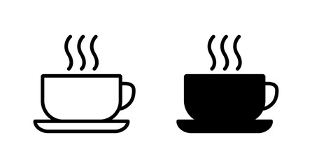 Coffee cup icon vector for web, computer and mobile app