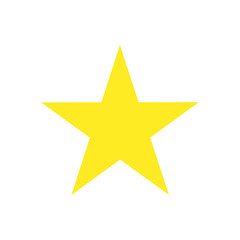 Star shape vector illustration abstract design symbol. Gold sign star shape award rating element. Golden decoration isolated white button. Best rate icon simple border sign. Website review