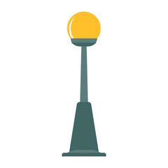 Street lamp vector illustration light urban post. City icon pole street night lamp isolated white silhouette. Classic outdoor electricity object town power. Exterior element icon vertical lamppost