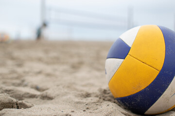 volleyball ball in the sand