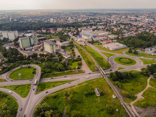 Aerial photo from Striy Lviv region West Ukraine