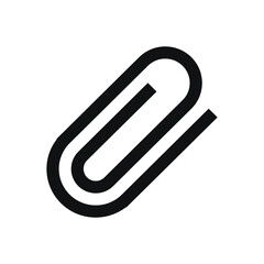 Obraz premium Attachment icon vector png isolated on white background
