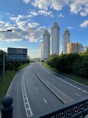 Fototapeta na wymiar highway in the city
