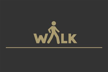Walk icon design