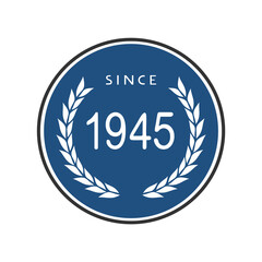 Since 1945 emblem design