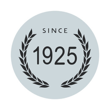 Since 1925 year symbol
