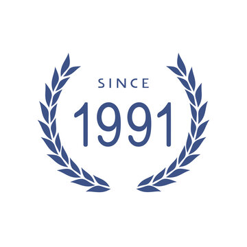 Since 1991 emblem