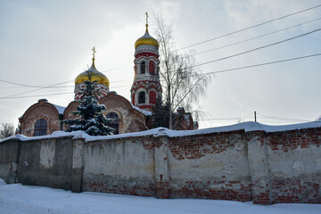 old beautiful church in winter