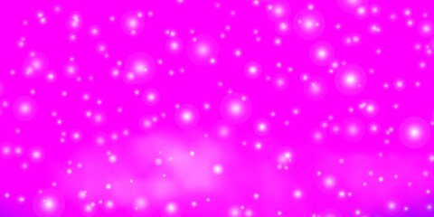 Light Pink, Blue vector texture with beautiful stars.