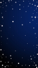 Random falling stars Christmas background. Subtle
