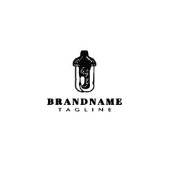 cute light bulb logo template icon vector illustration