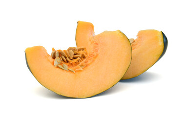 Corn squash on white background