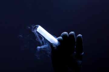 Dry Ice in production (the solid form of carbon dioxide) - obrazy, fototapety, plakaty