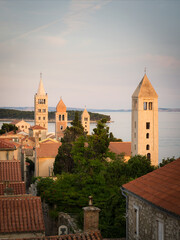 Fototapeta na wymiar View of the city of Rab Croatia