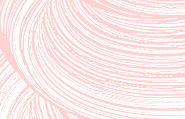 Grunge texture. Distress pink rough trace. Fair ba