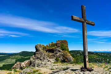 Azeula castle in summer