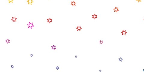Light multicolor vector texture with disease symbols.