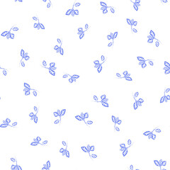 Fototapeta na wymiar seamless pattern floral with small tropical flowers.hand drawing. vector illustration
