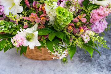 Summer floral composition