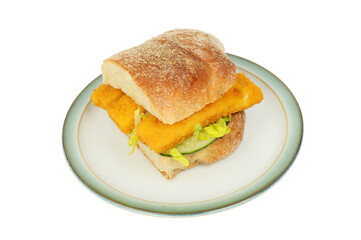 Fish finger ciabatta