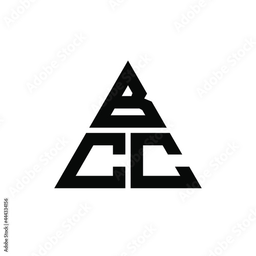 BCC Triangle Logo Design With Triangle Shape BCC Triangle Logo Design Monogram BCC Triangle Vector Logo Template With Red Color BCC Triangular Logo Simple, Elegant, And Logo BCC Wall Mural-vectmaster