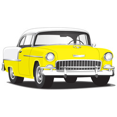1950/s Vintage Classic Car Illustration