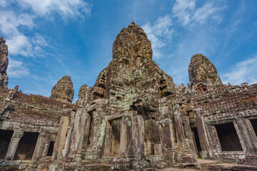 Bayon temple, Angkor Thom, Angkor, Siem Reap province, Cambodia, Asia