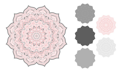 3d Layered Mandala SVG. Mandala Multilayer Cut File, Five layers. Multilayer elements for paper cutting or machine cutting– 3d SVG Flowers