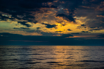 Sunset over the Black sea