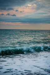 Obraz premium Black sea in Adjara region of Georgia