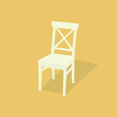 chair white vector volumetric color