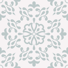 Beige Spanish Tile - Vector Ornamental Illustration - Talavera Tile
