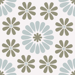 Beige Spanish Tile - Vector Ornamental Illustration - Talavera Tile