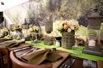 Decorative Venue Design, Luxury Dining Event Decor