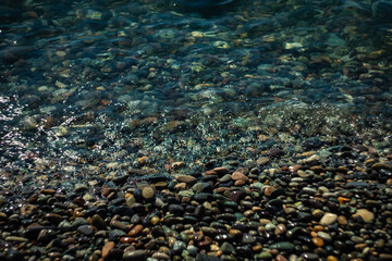 Beach stones as a background