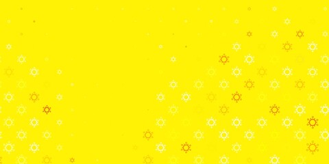 Light orange vector template with flu signs.