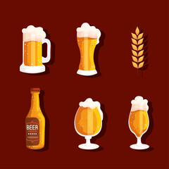 six beers icons