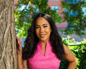 Fototapeta premium Lifestyle city business girl 