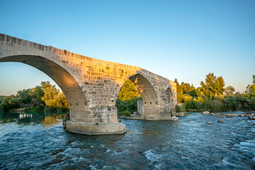 The Eurymedon Bridge was a late Roman bridge over the river Eurymedon (modern Köprüçay), near Aspendos, in Pamphylia in southern Anatolia.