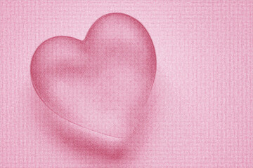 pink heart spinning on pink abstract background