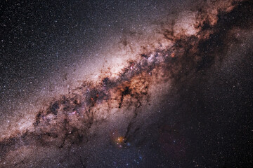 Milky Way Galactic Core Wide Angle