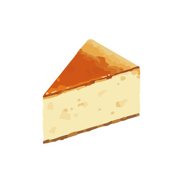 イラスト素材：チーズケーキ