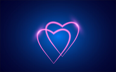 love sign vector illustration background. retro neon