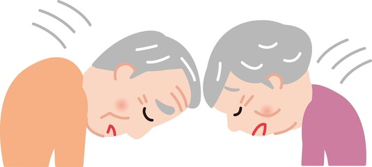 シニア夫婦、お互いあやまる