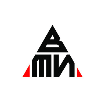 BMN triangle letter logo design with triangle shape. BMN triangle logo design monogram. BMN triangle vector logo template with red color. BMN triangular logo Simple, Elegant, and Luxurious Logo. BMN 