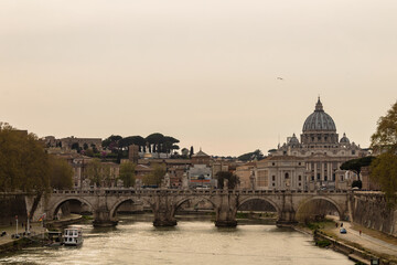 Vatican city from St Angelo bridge