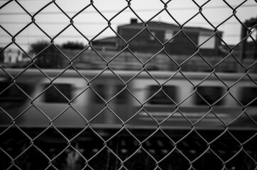 Fototapeta premium Wire fence