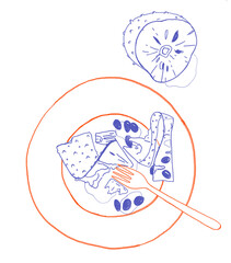 Enjoying a soursop fruit plate