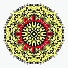 spiritual symbol round ornament