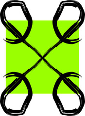 abstract japanese symbol for ninja